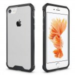 Wholesale iPhone 7 Air Hybrid Clear Case (Black)